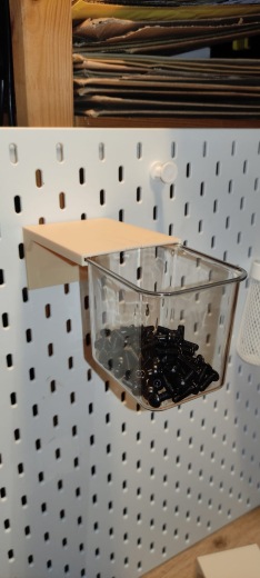 IKEA Skadis Glasbehälter Halterung mit schnappverschluss
