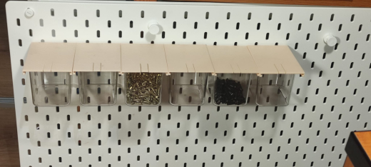 IKEA Skadis Glasbehälter Halterung mit schnappverschluss