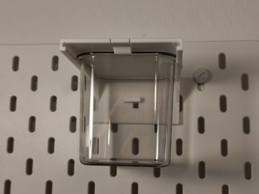 IKEA Skadis Glasbehälter Halterung mit schnappverschluss