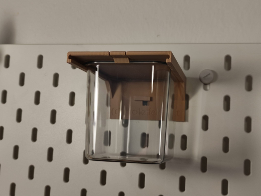 IKEA Skadis Glasbehälter Halterung mit schnappverschluss