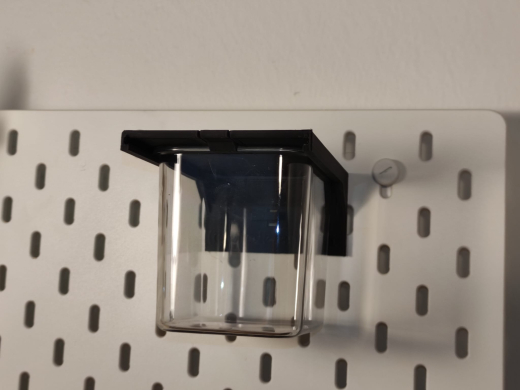 IKEA Skadis Glasbehälter Halterung mit schnappverschluss
